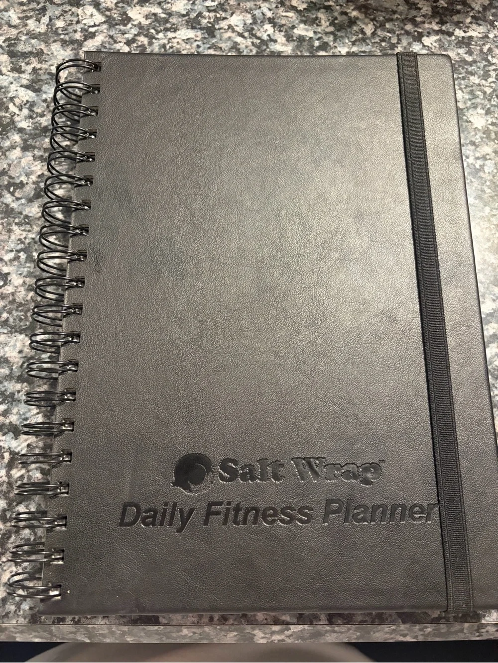Black Daily Fitness Planner Notebook